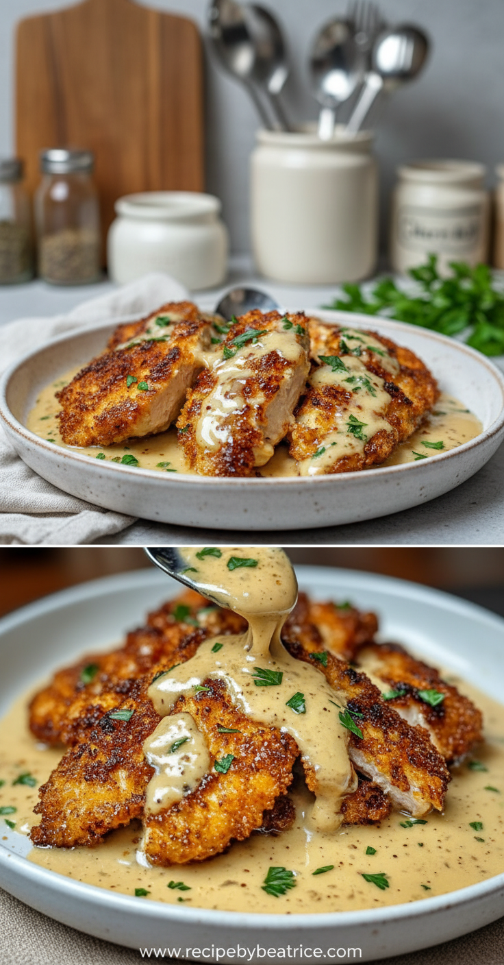 crispy-parmesan-chicken-with-a-rich-garlic-sauce---easy-dinner-idea---delectable-meal_feature