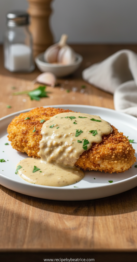 crispy-parmesan-chicken-with-a-rich-garlic-sauce---easy-dinner-idea---delectable-meal_feature