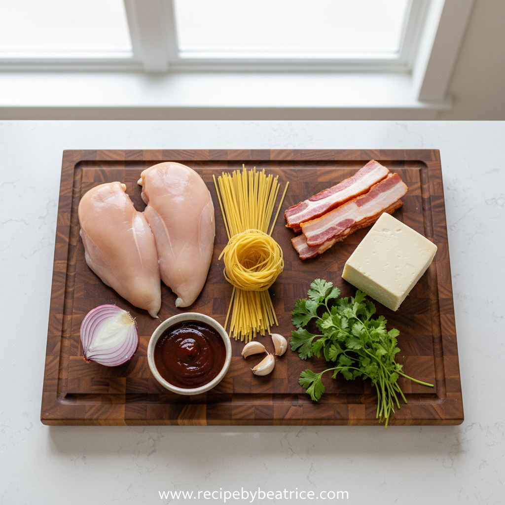 Ingredients for Monterey Chicken Spaghetti