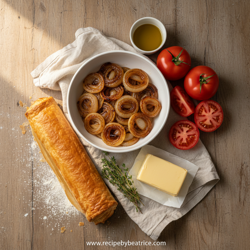 Ingredients for Beefsteak Tomato Tart