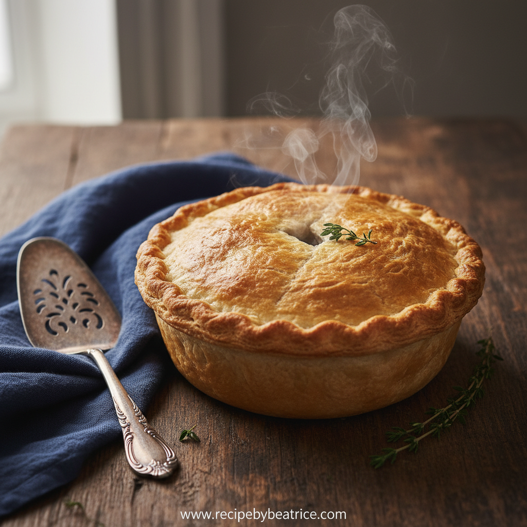 Classic Beef Pot Pie with Golden Crust