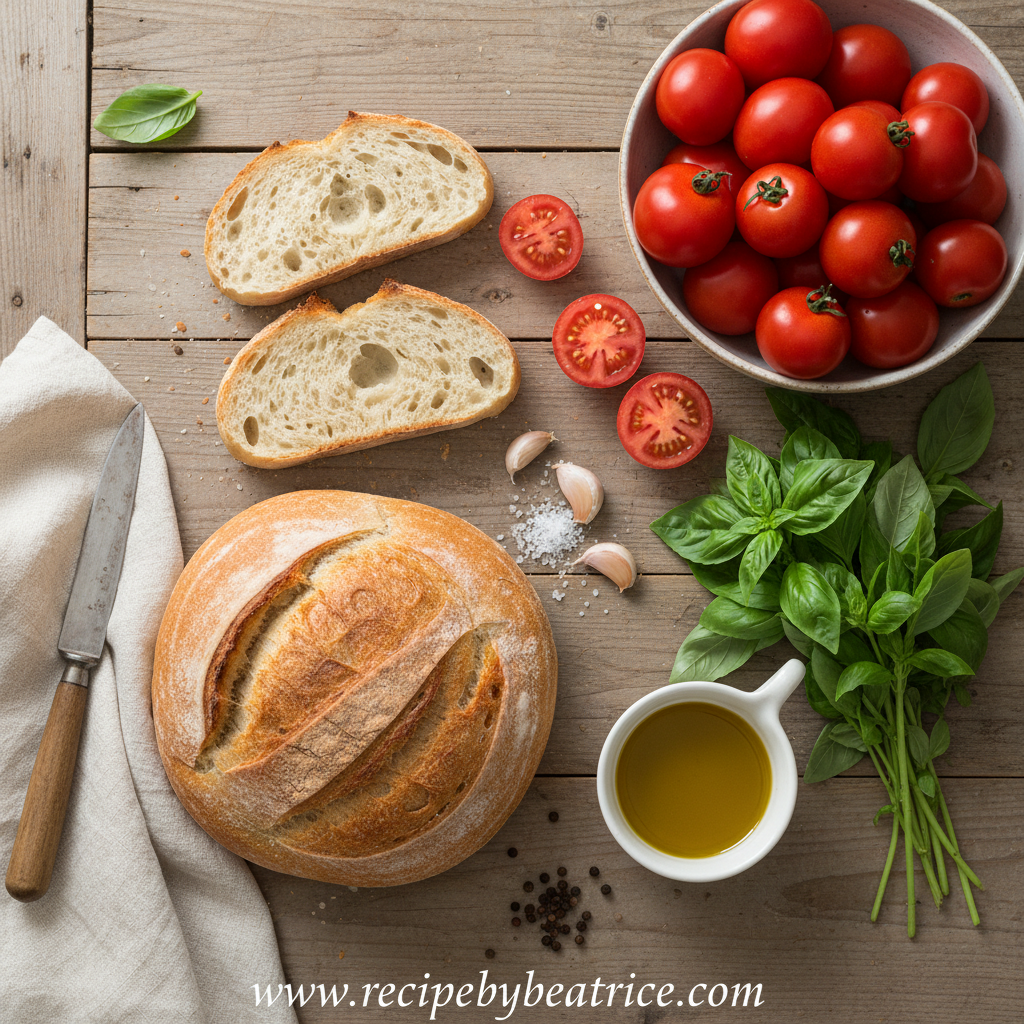 Bruschetta Ingredients