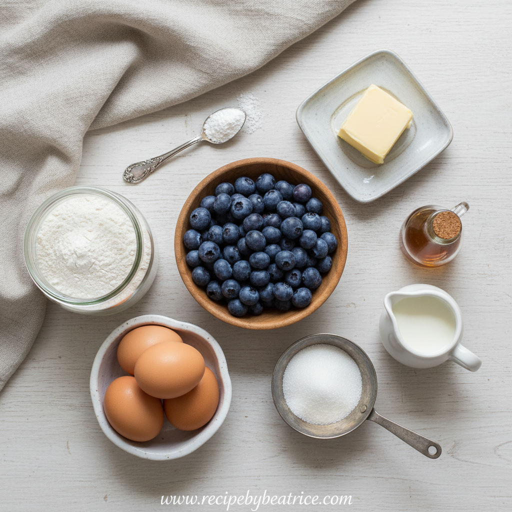 Blueberry Muffins Ingredients